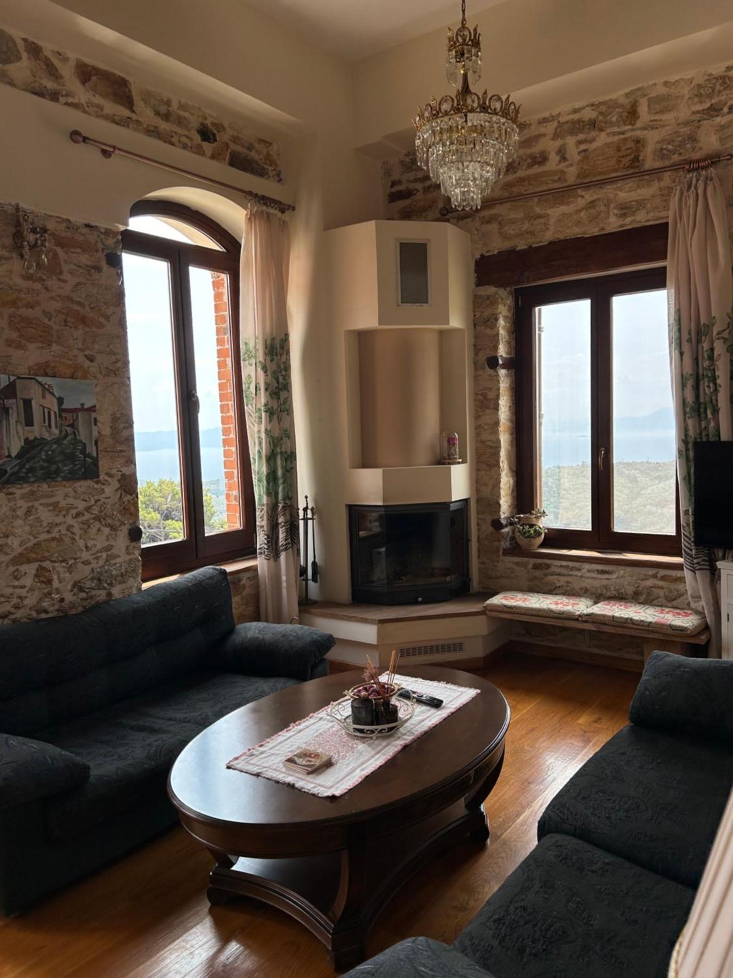 Αρχοντικό Γιούλη Apartment Mileai Bagian luar foto